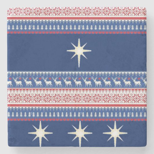 Onderzetter kerst met marmer Stone (Voorkant)