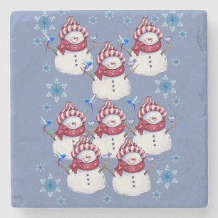 Onderzetter kerst met marmer Stone