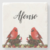 Onderzetter kerst met marmer Stone (Voorkant)