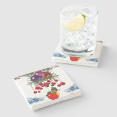 Onderzetter kerst met marmer Stone (Zijkant)