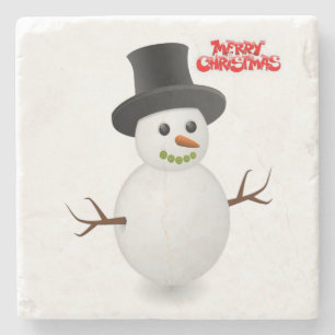 Onderzetter kerst met marmer Stone