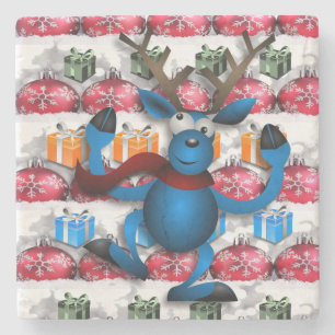 Onderzetter kerst met marmer Stone