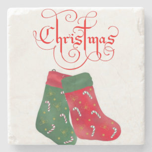 Onderzetter kerst met stoppelstone