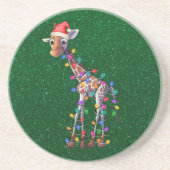 Onderzetter kerstGiraffe (Voorkant)