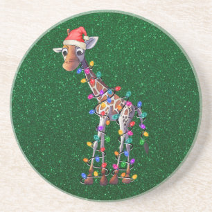 Onderzetter kerstGiraffe