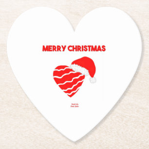 Onderzetter kerstkerstkerstkerststaarthartpapier