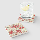 Onderzetter kerstmarmer,  (Zijkant)