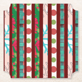 Onderzetter kerstpapier