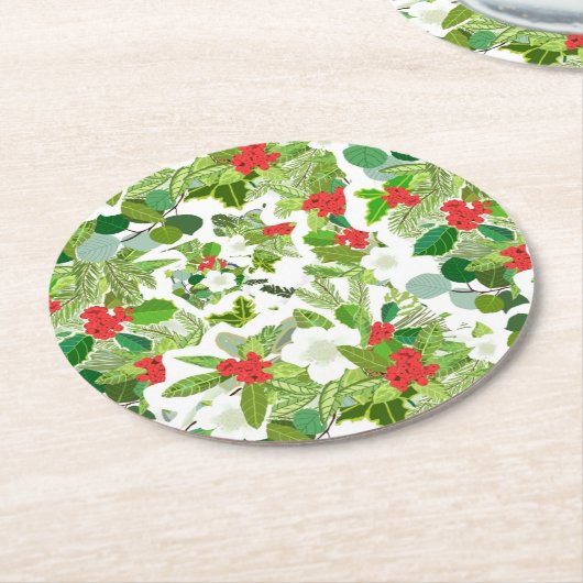 Onderzetter kerstpapier (Gebogen)