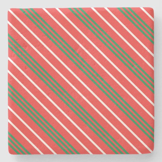 Onderzetter kerststrepen (Voorkant)
