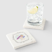 Onderzetter: Kerstzegening Stenen Onderzetter (Zijkant)