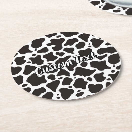 Onderzetter koe Patroonpapier (Gebogen)