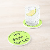 Onderzetter Laatste oproep (Zijkant)