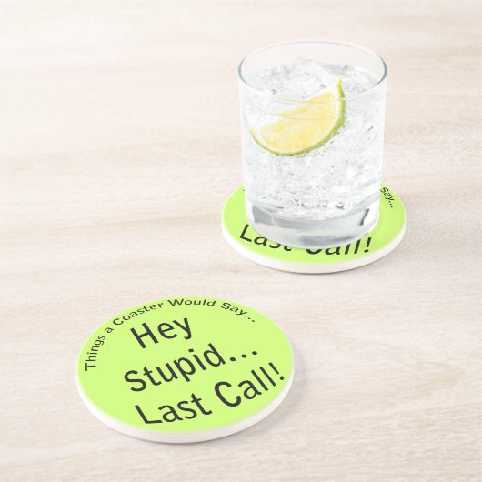 Onderzetter Laatste oproep (Zijkant)