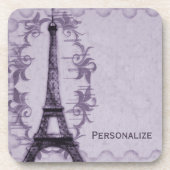 Onderzetter Lavender Paris Grunge (Voorkant)