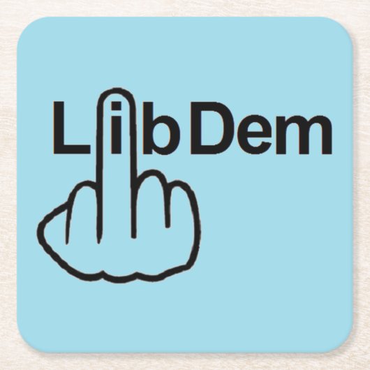 Onderzetter Lib Dem Flip (Voorkant)