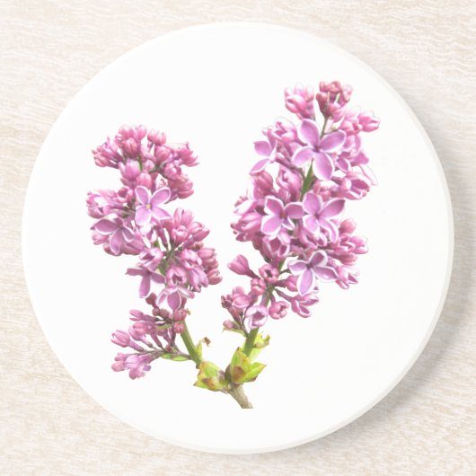Onderzetter - Lila bloesems (Voorkant)