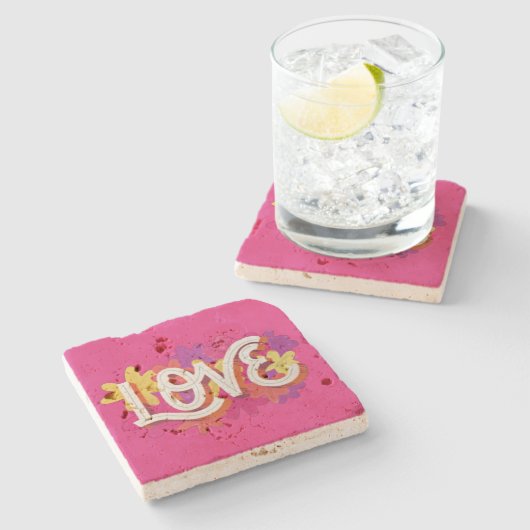 ONDERZETTER LOVE Stone (Zijkant)