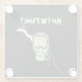 Onderzetter, mag ik Frank zijn, Frankenstein Glazen Onderzetter (Achterkant)