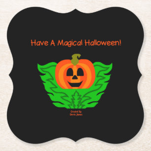 Onderzetter Magisch Halloween Pumpkin-zakpapier