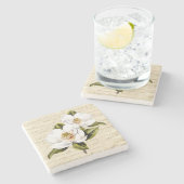  Onderzetter Magnolia Blooms Stone (Zijkant)