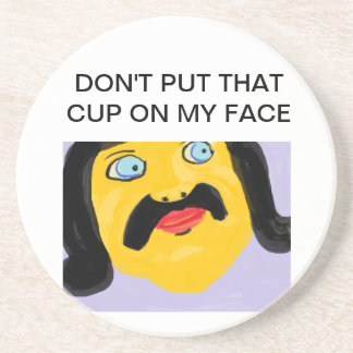 onderzetter-man! zandsteen onderzetter