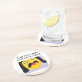 onderzetter-man! zandsteen onderzetter (Zijkant)