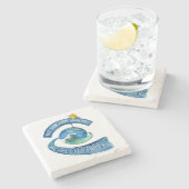 Onderzetter (marmer Stone): We zijn overal (Zijkant)