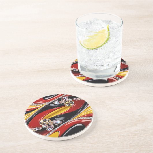 Onderzetter met Belgian Colors Design (Zijkant)