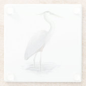 Onderzetter met blauwe haren glazen onderzetter (Achterkant)