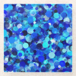 Onderzetter met blauwe stip