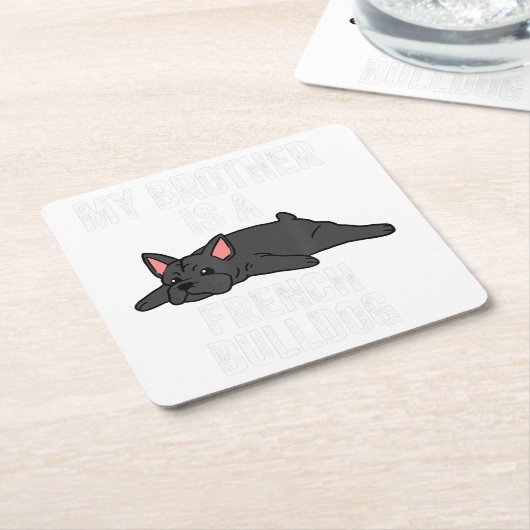 Onderzetter met bulldog Lover Stone | Lover Gift (Schuin)