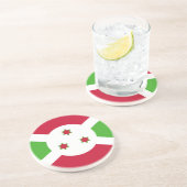 Onderzetter met Burundese vlag (Zijkant)