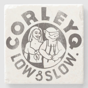 Onderzetter met CorleyQ-logo