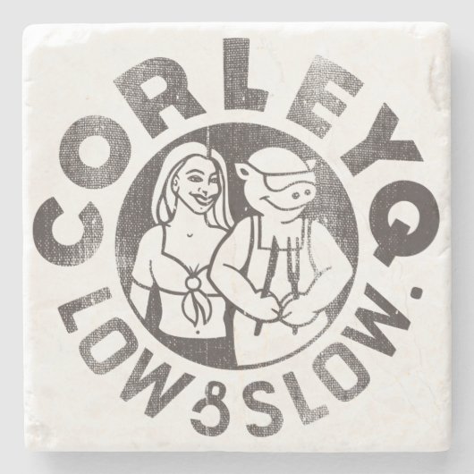 Onderzetter met CorleyQ-logo (Voorkant)