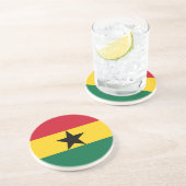 Onderzetter met de Ghanese vlag (Zijkant)