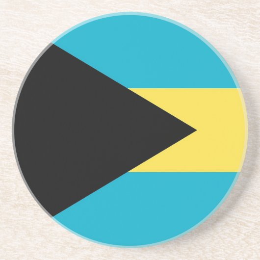 Onderzetter met de vlag van Bahama's (Voorkant)