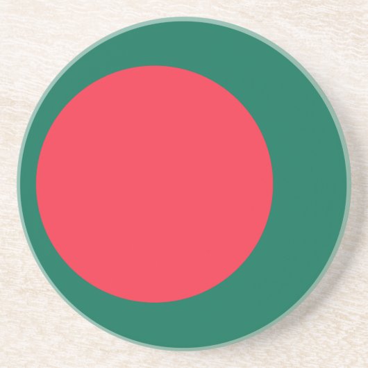 Onderzetter met de vlag van Bangladesh (Voorkant)