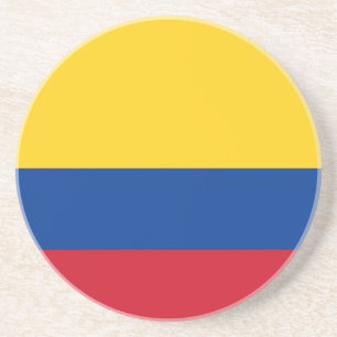 Onderzetter met de vlag van Colombia