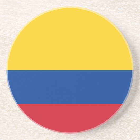 Onderzetter met de vlag van Colombia (Voorkant)