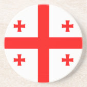 Onderzetter met de vlag van Georgië (Voorkant)