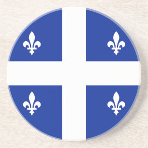 Onderzetter met de vlag van Quebec, Canada
