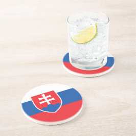 Onderzetter met de vlag van Slowakije