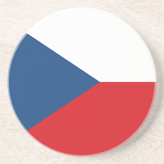 Onderzetter met de vlag van Tsjechië (Voorkant)