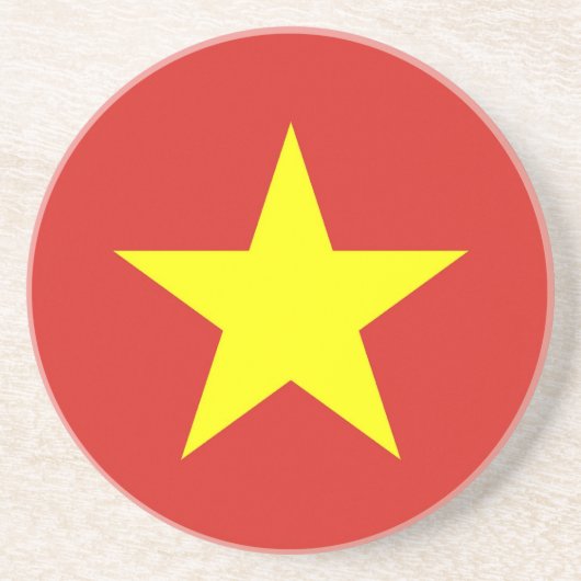 Onderzetter met de vlag van Vietnam (Voorkant)