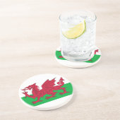Onderzetter met de vlag van Wales (Zijkant)