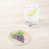 Onderzetter met druivenstoon (Zijkant)