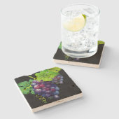 Onderzetter met druivenstoon (Zijkant)