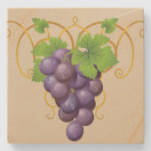 Onderzetter met druivenstoon (Voorkant)