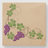 Onderzetter met druivenstoon (Voorkant)